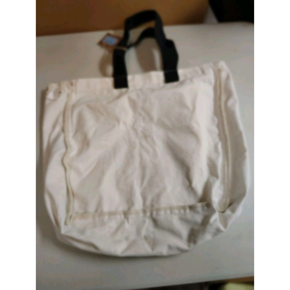 NWT Begonia Market Queen Bee Canvas Tote Bag Gold Metallic Honeycomb Reusable - Picture 10 of 12